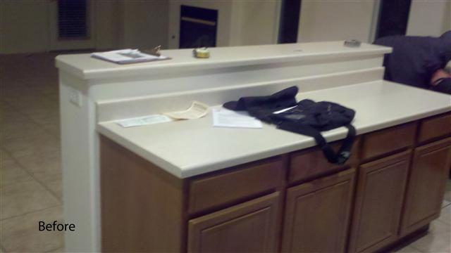 Kitchen Island Before